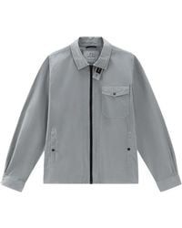 Woolrich - Cotton-Gabardine Overshirt - Lyst