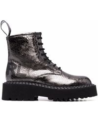 karl lagerfeld women's pavan lace up cold weather boots