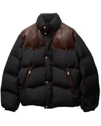 Versace - Veste Bomber À Détails En Cuir - Lyst
