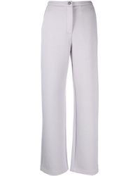Emporio Armani - Appliqué-logo Jersey Trousers - Lyst