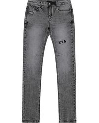 RTA - Clayton Logo-Patch Jeans - Lyst