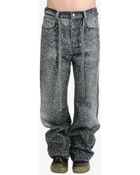 BIRTH OF ROYAL CHILD - Crystal-Embellished Washed Loose-Fit Jeans - Lyst