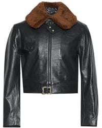 Enfants Riches Deprimes - Hotrod Shearling-Collar Jacket - Lyst