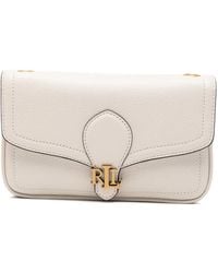 Ralph Lauren - Pochette En Cuir Grainé À Plaque Logo - Lyst