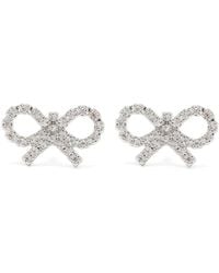 Self-Portrait - Micro Bow Earrings - Lyst