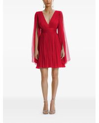 Framboise - Palmer V-Neck Silk Mini Dress - Lyst