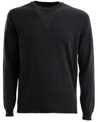 Zanone - Round-Neck Long-Sleeve Sweater - Lyst
