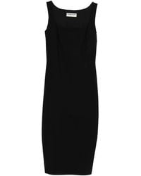 La Petite Robe Di Chiara Boni - Square-Neck Midi Dress - Lyst