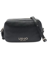 Liu Jo - Small Logo-Plaque Zip-Top Shoulder Bag - Lyst