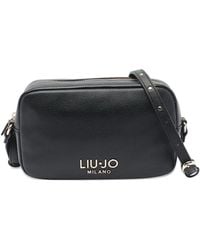 Liu Jo - Small Logo-Plaque Zip-Top Shoulder Bag - Lyst