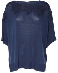 Ermanno Scervino - Top Mit Spitze - Lyst