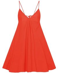 Another Tomorrow - Sun Spaghetti-Strap A-Line Mini Dress - Lyst
