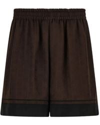 Ferragamo - Monogram Bermuda Shorts - Lyst