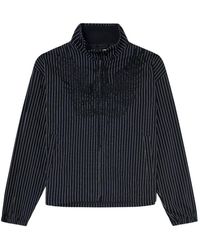 DIESEL - Pinstripe Phoenix-Embroidered Jacket - Lyst