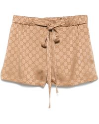 Gucci - GG サテンショートパンツ - Lyst