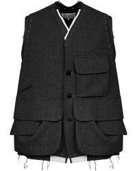 Maison Margiela - Cargo Wool Vest - Lyst