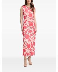MARC AUREL - Gesmockte Midi-Jurk - Lyst