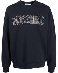 Moschino - Sweater Met Geborduurd Logo - Lyst
