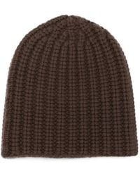 Liska - Michaela Ribbed-Knit Cashmere Beanie Hat - Lyst