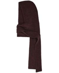 Dries Van Noten - Hooded-Ribbed Scarf - Lyst