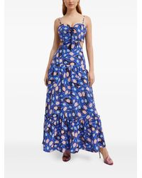 Agua Bendita - Vestido largo con motivo floral - Lyst