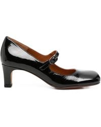 Chie Mihara - Patent-Leather Buckle-Strap Pumps - Lyst