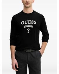 Guess - Crew Neck Long-Sleeve Sweater - Lyst