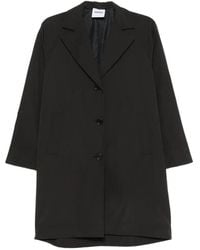 Aspesi - Notch-Lapel Button-Fastening Coat - Lyst