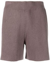 JOSEPH - Ribbed-knit Silk-blend Shorts - Lyst