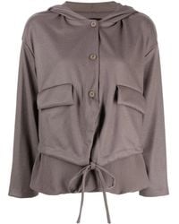 Transit - Layered Hooded Jacket - Lyst