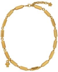 Versace - Column Necklace - Lyst