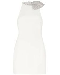 David Koma - Crystal-Embellished Leaf Mini Dress - Lyst