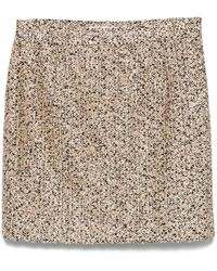 Alessandra Rich - Lurex Tweed Mini-Rok - Lyst