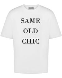 Moschino - T-Shirt En Coton À Imprimé Graphique - Lyst