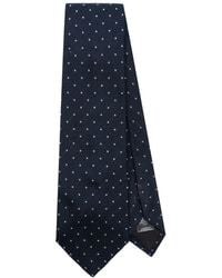 Paul Smith - Polka Dot-embroidered Silk Tie - Lyst