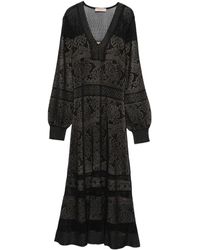 Twinset - V-Neck Maxi Dress - Lyst
