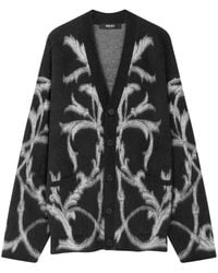 Versace - Cardigan Acanthus Leaves - Lyst
