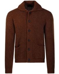 Fabrizio Del Carlo - Shawl-Collar Button-Up Cardigan - Lyst