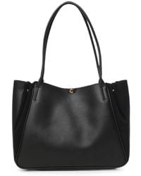 Coccinelle - Suede-Panel Leather Shoulder Bag - Lyst