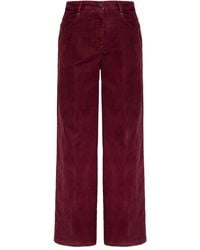 forte_forte - Flocked Cotton 5 Pockets Pants - Lyst