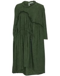 Henrik Vibskov - Bon Chalant Gathered-Panel Midi Dress - Lyst
