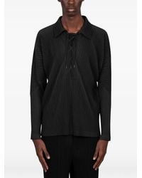 Homme Plissé Issey Miyake - Lace-Up Pleated Shirt - Lyst