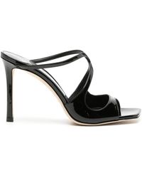 Jimmy Choo - Anise 95Mm Cut-Out Patent Mules - Lyst