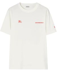 Burberry - London Map Cotton T-Shirt - Lyst
