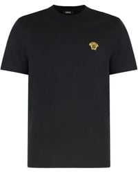 Versace - T-Shirt À Motif Medusa Brodé - Lyst