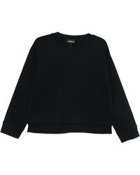 Emporio Armani - Logo Cotton Sweatshirt - Lyst