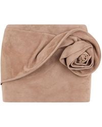 Magda Butrym - Rose-Detail Draped Skirt - Lyst
