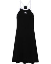 Marine Serre - Crescent Moon-Embroidered Mini Dress - Lyst
