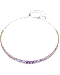 Swarovski - Matrix Crystal-Embellished Necklace - Lyst