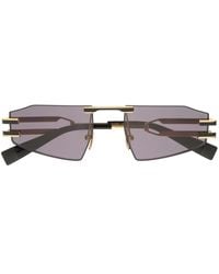 Balmain - Square-Frame Tinted Sunglasses - Lyst